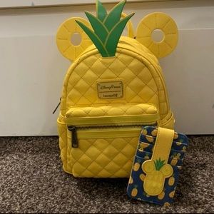 Disney Parks Exclusive Pineapple bag and wallet